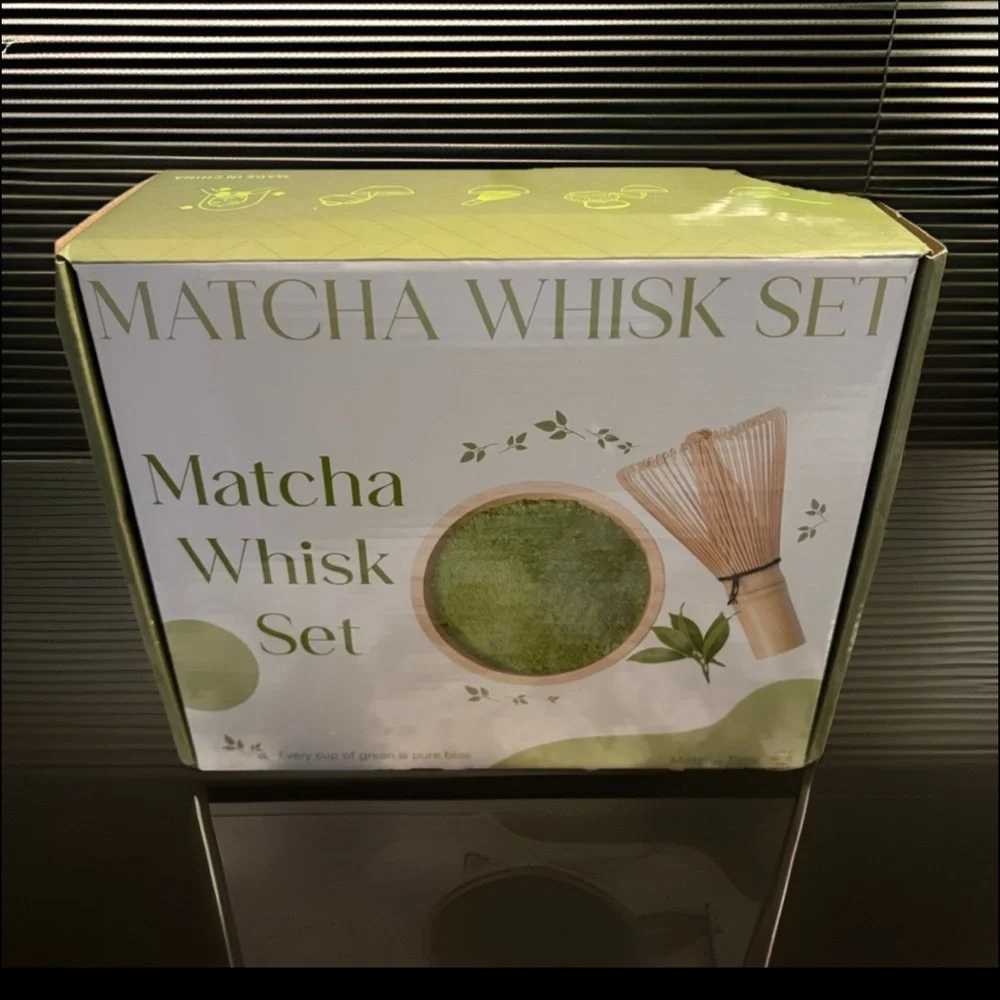 Matcha Green Tea Bamboo Whisk Set NEW
